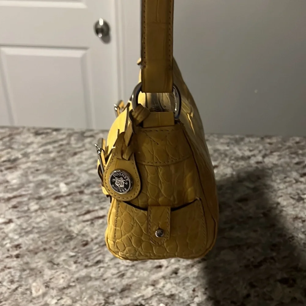 Dooney & Bourke Yellow Satchel - Picture 3 of 11